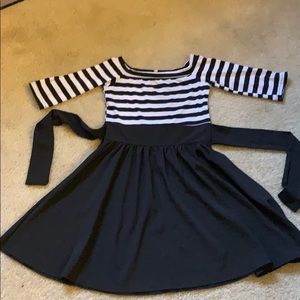 Black and white dress
